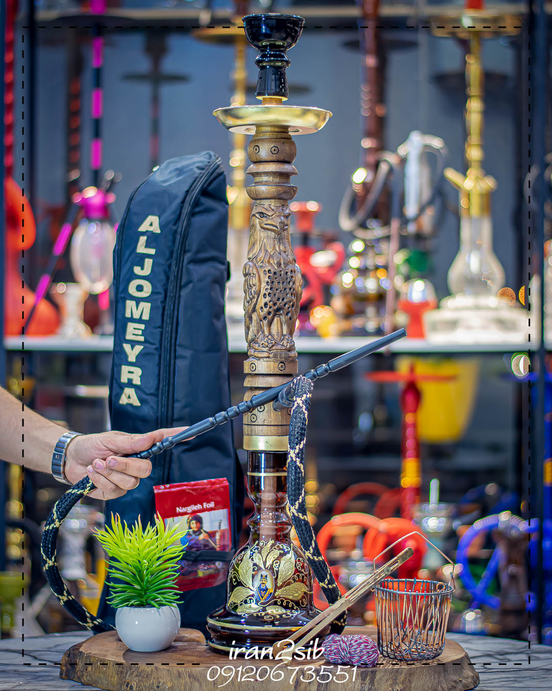  قیمت خرید تنه قلیان چوبی عکس قلیون چوبی فروش قلیان چوبی 