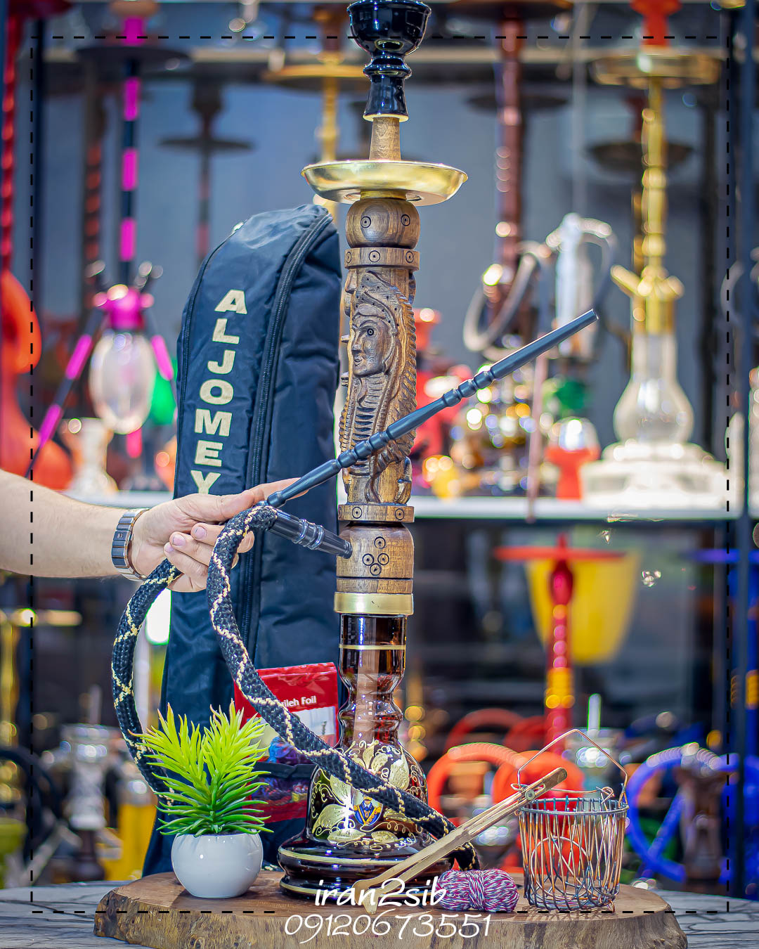  قیمت خرید تنه قلیان چوبی عکس قلیون چوبی فروش قلیان چوبی 