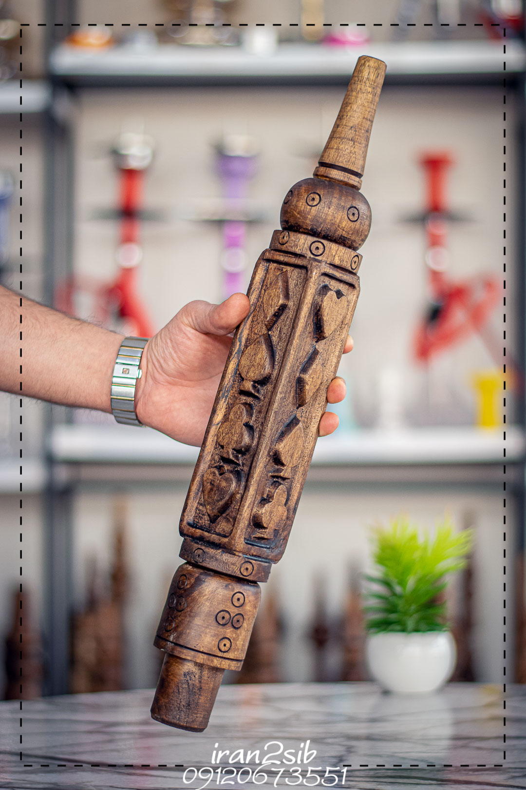  قیمت خرید تنه قلیان چوبی عکس قلیون چوبی فروش قلیان چوبی 