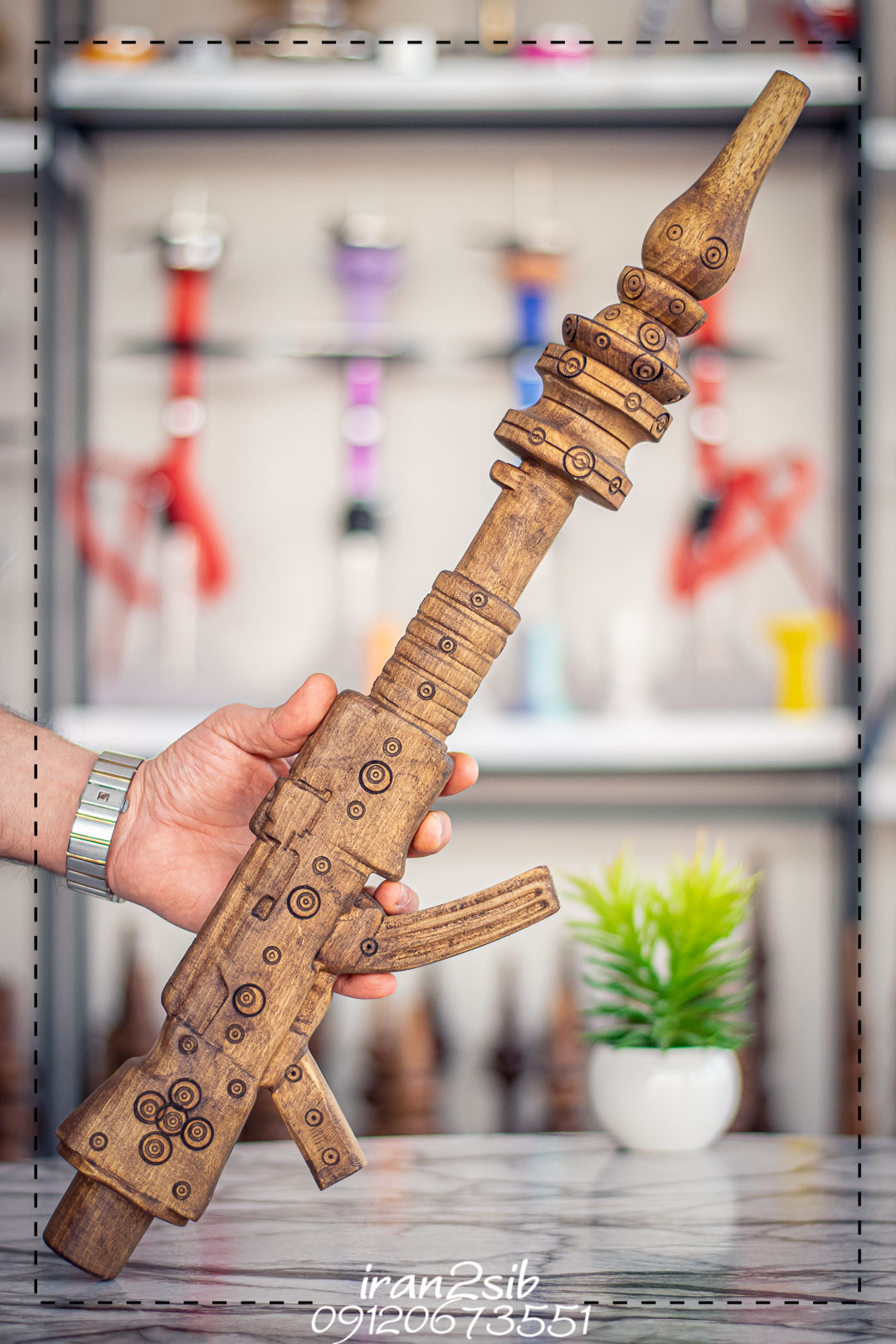  قیمت خرید تنه قلیان چوبی عکس قلیون چوبی فروش قلیان چوبی 