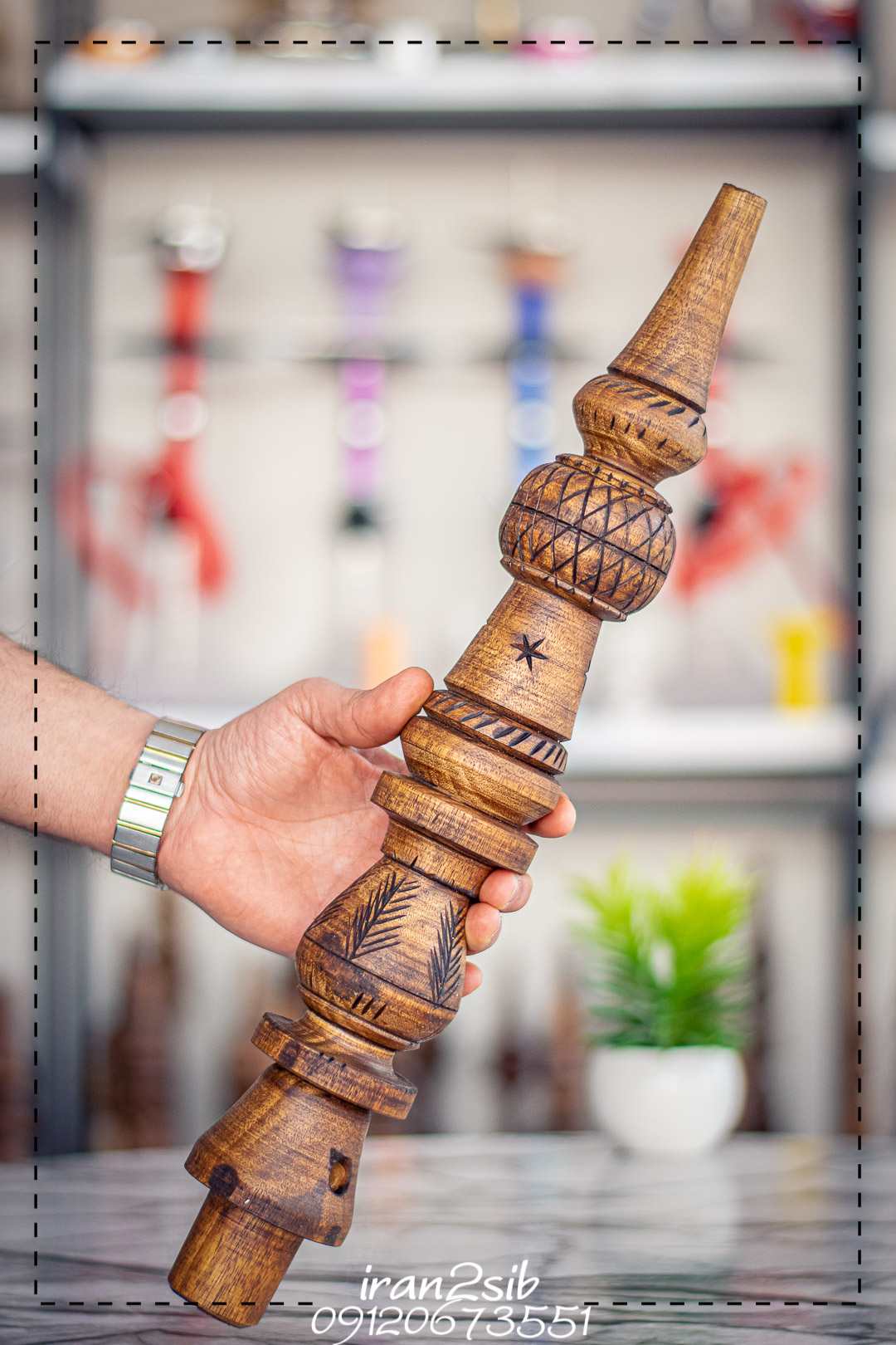  قیمت خرید تنه قلیان چوبی عکس قلیون چوبی فروش قلیان چوبی 