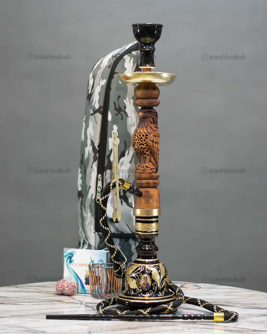  قیمت خرید تنه قلیان چوبی عکس قلیون چوبی فروش قلیان چوبی 