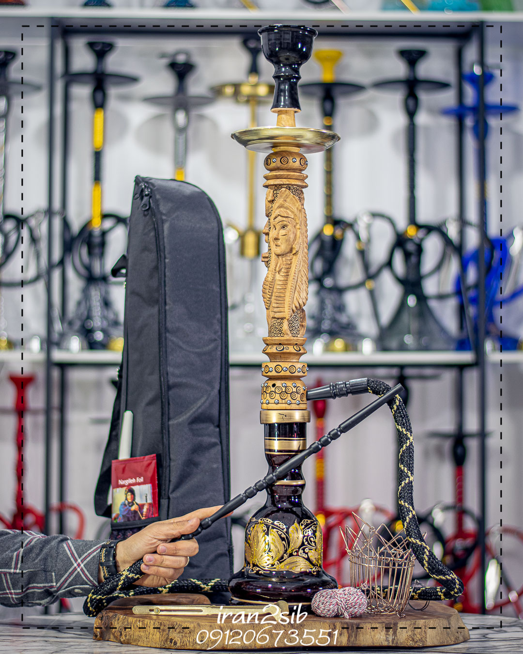  قیمت خرید تنه قلیان چوبی عکس قلیون چوبی فروش قلیان چوبی 