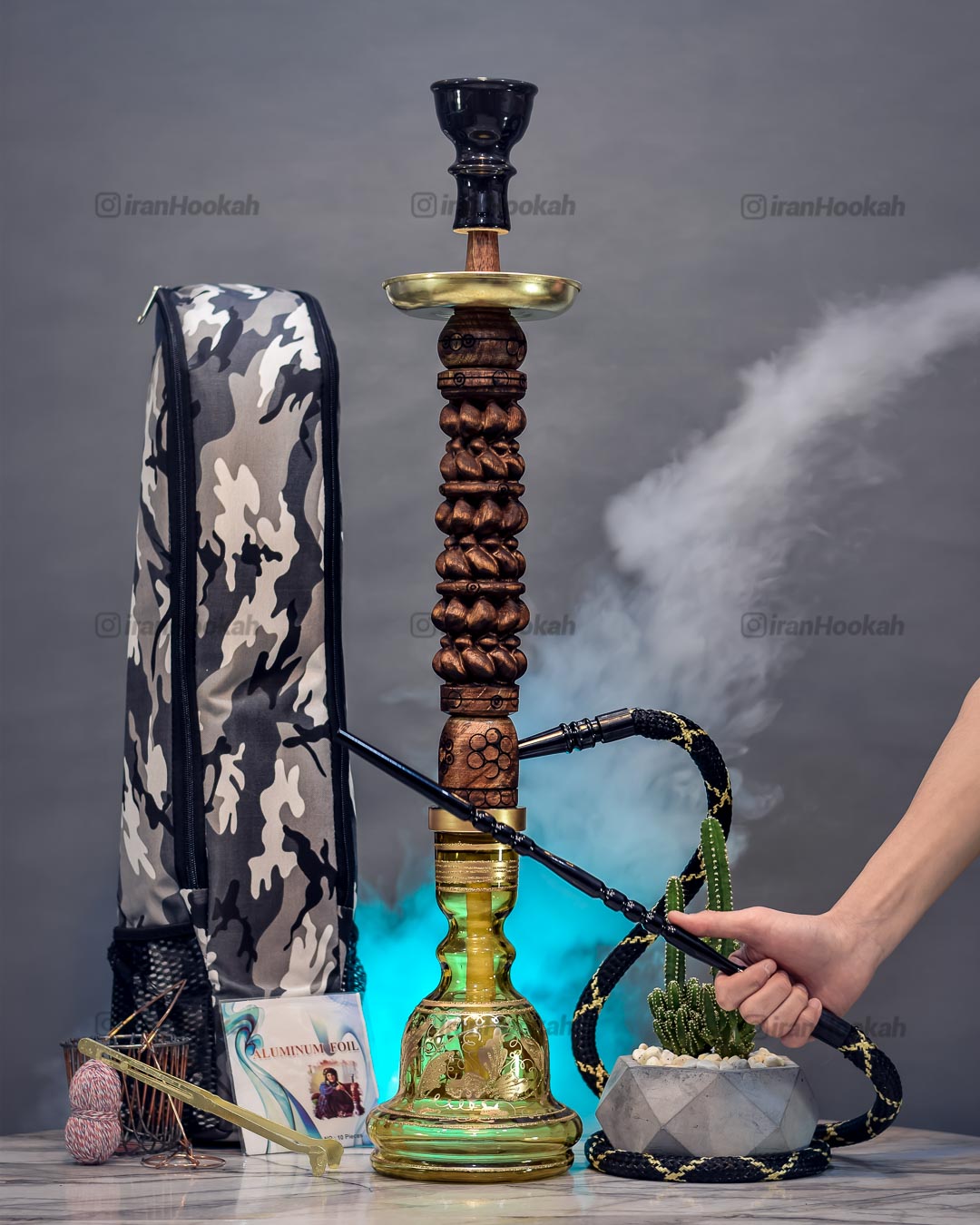  قیمت خرید تنه قلیان چوبی عکس قلیون چوبی فروش قلیان چوبی 