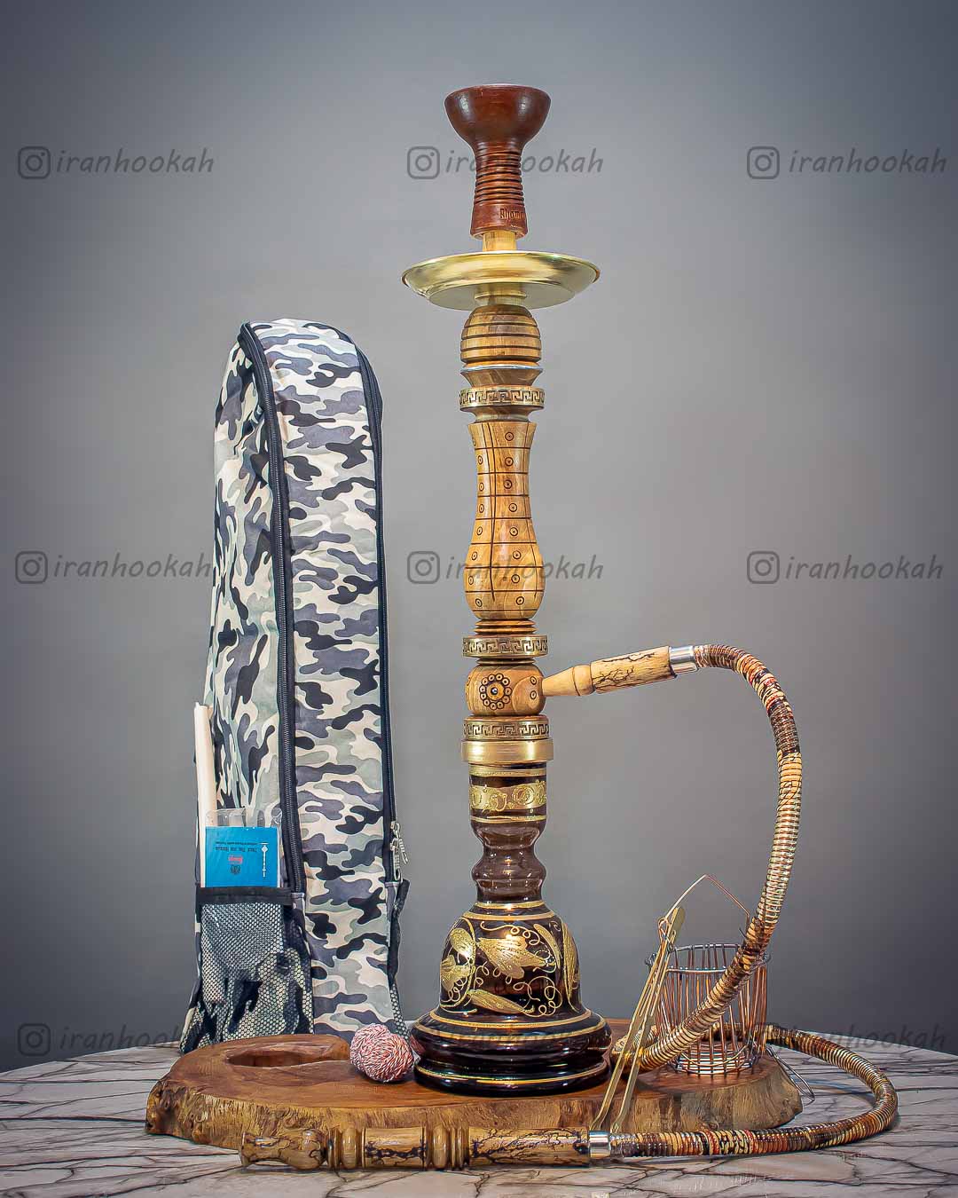  قیمت خرید تنه قلیان چوبی عکس قلیون چوبی فروش قلیان چوبی 