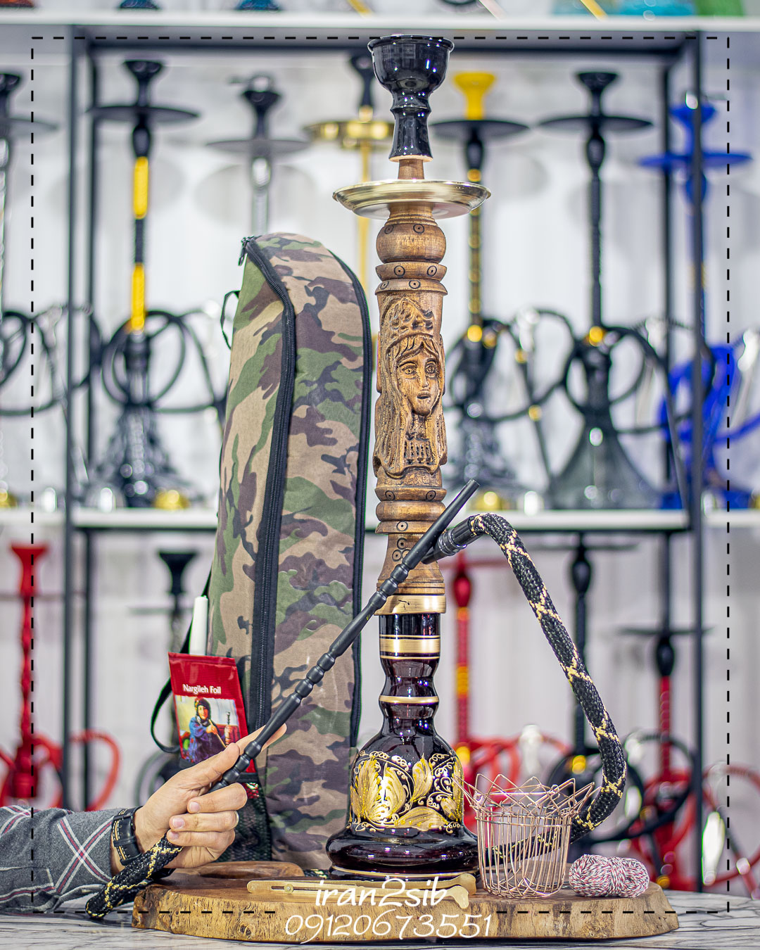  قیمت خرید تنه قلیان چوبی عکس قلیون چوبی فروش قلیان چوبی 