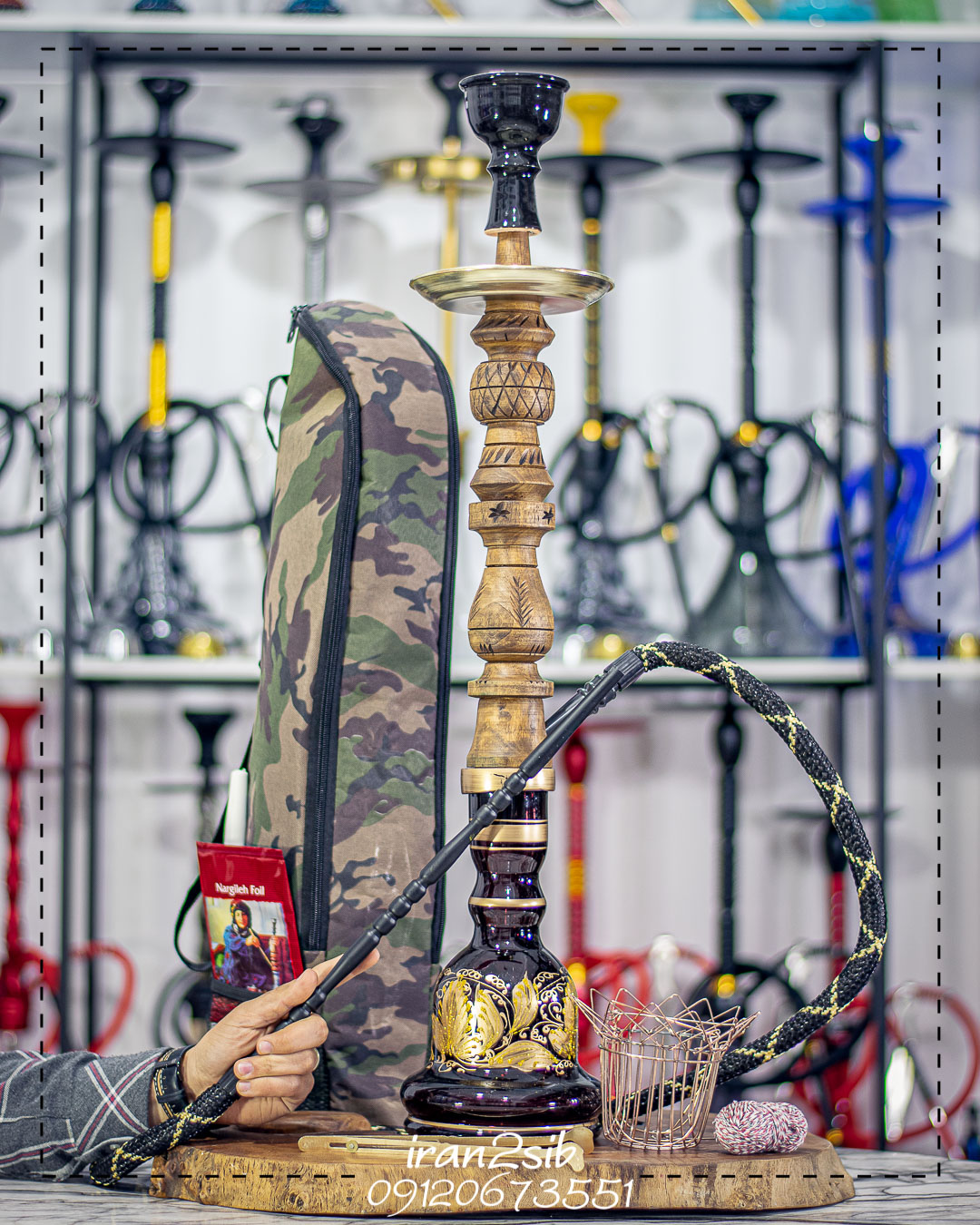  قیمت خرید تنه قلیان چوبی عکس قلیون چوبی فروش قلیان چوبی 