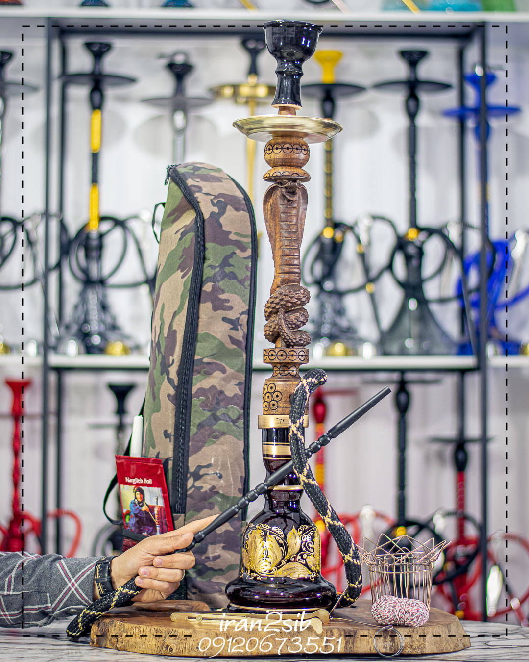  قیمت خرید تنه قلیان چوبی عکس قلیون چوبی فروش قلیان چوبی 