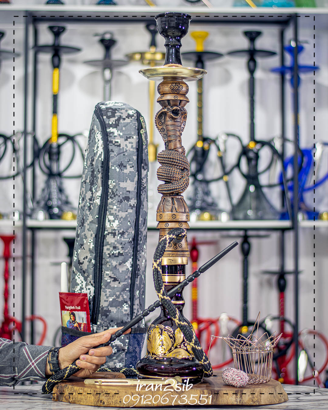  قیمت خرید تنه قلیان چوبی عکس قلیون چوبی فروش قلیان چوبی 